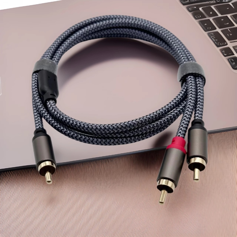 Audio Music Splitter - 0.3/0.5/3m Short RCA Splitter Audio Cable