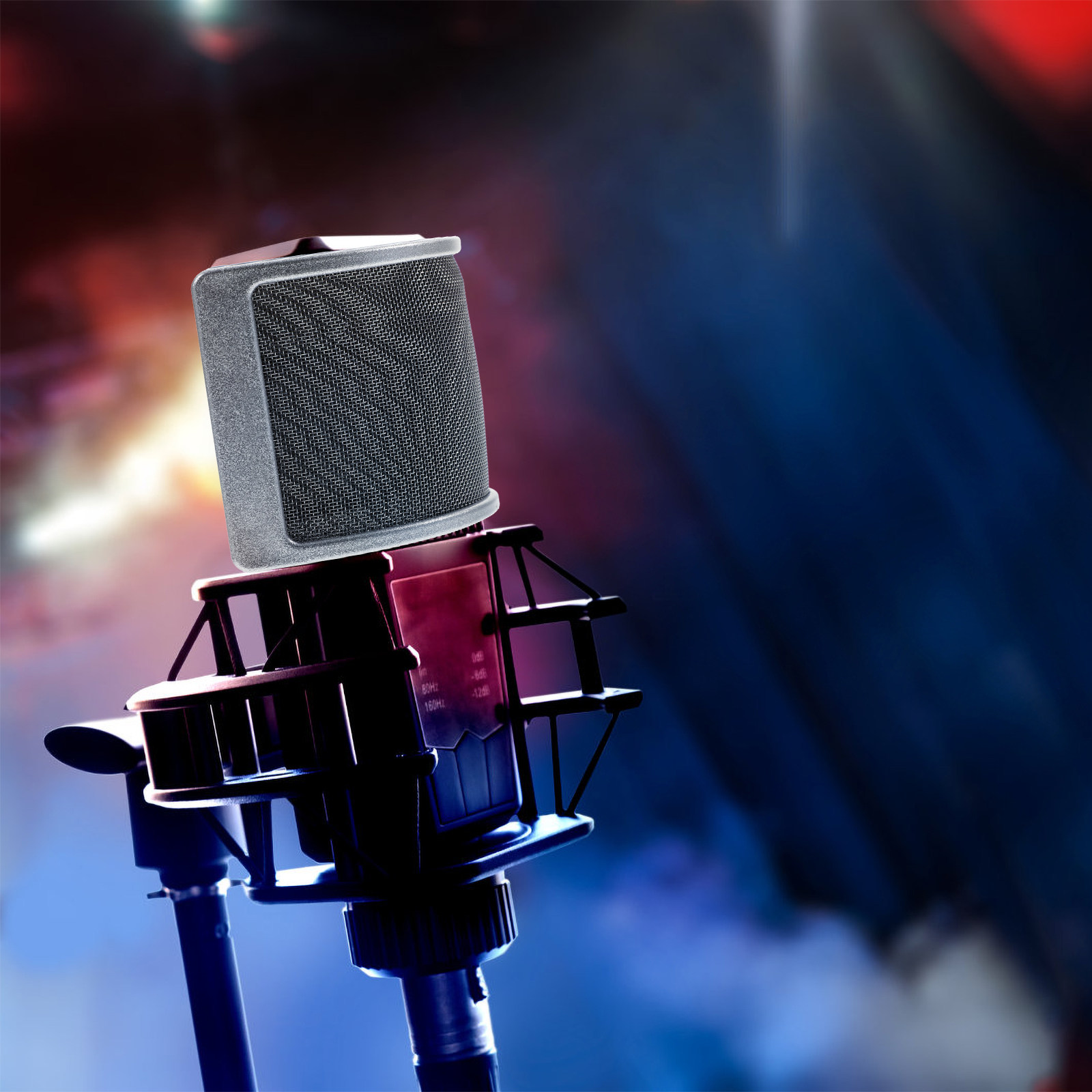 Recording Pop Filter - Pop Filter Microphone Adjustable Metal Wind