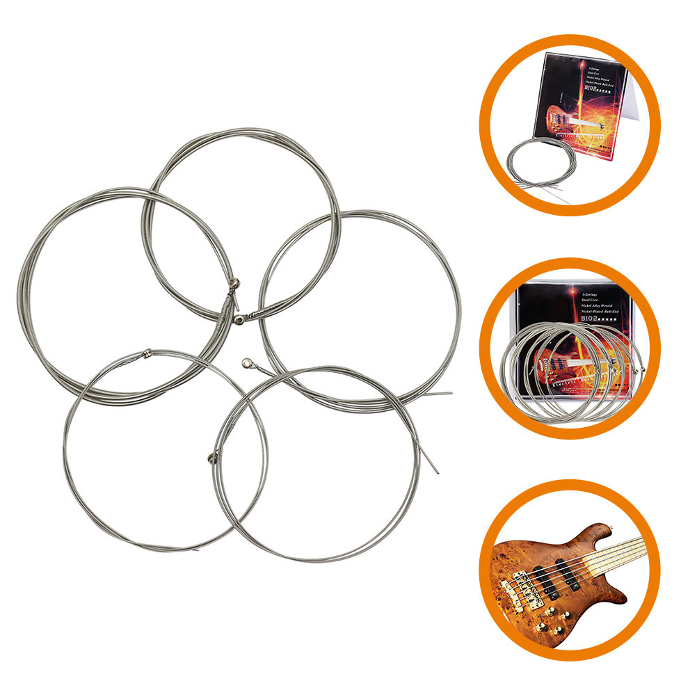 Bass Guitar Strings - 1Pack Reliable 5-String Electric Bass Strings