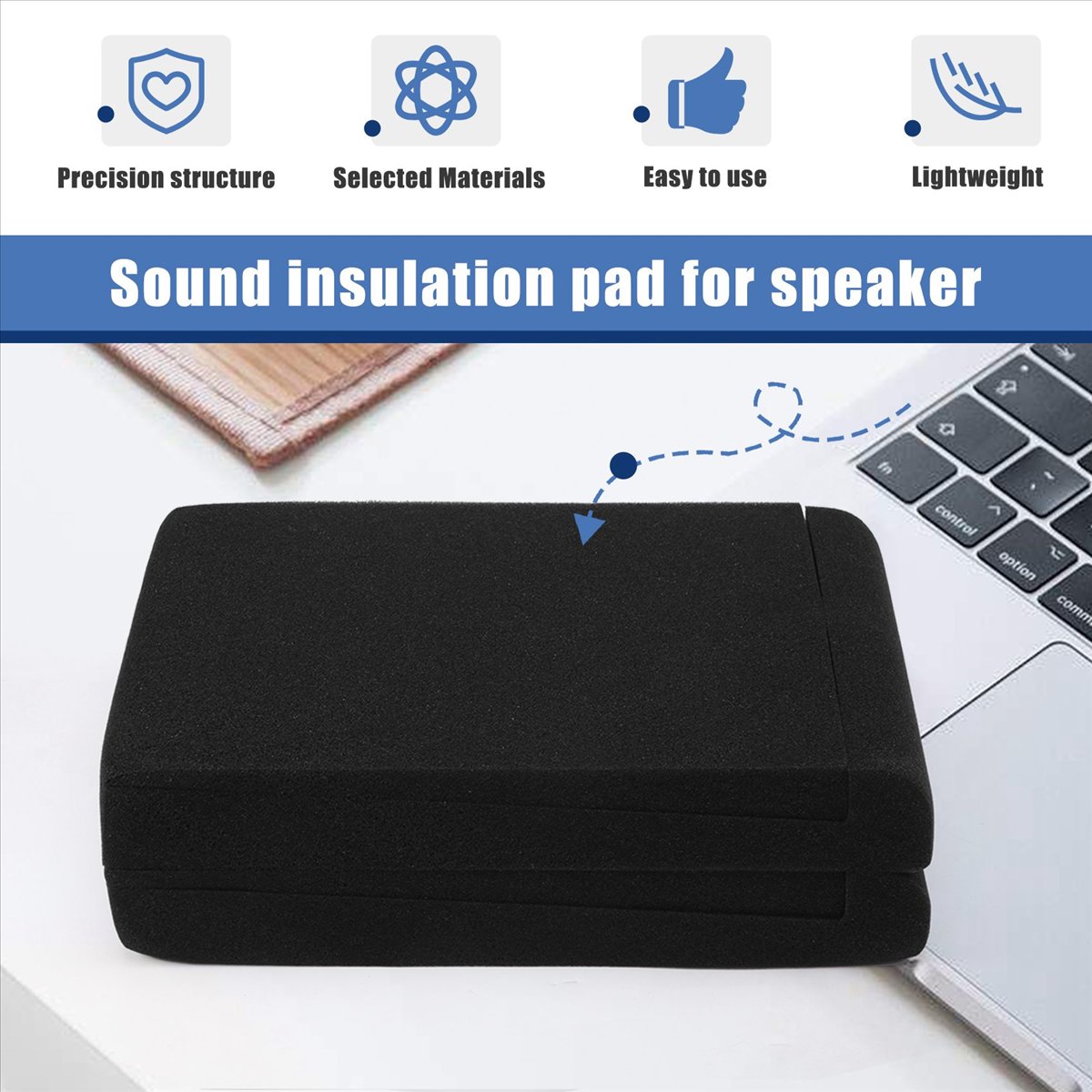 Studio Monitor Speaker - IN-A256U!Speaker Pads, Isolation Pads,High Density Studio