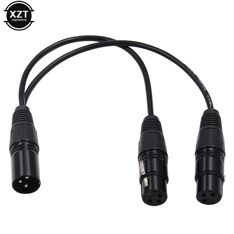 New 3-Pin XLR Male Plug to Dua - Audio Music Splitter 评论和价格