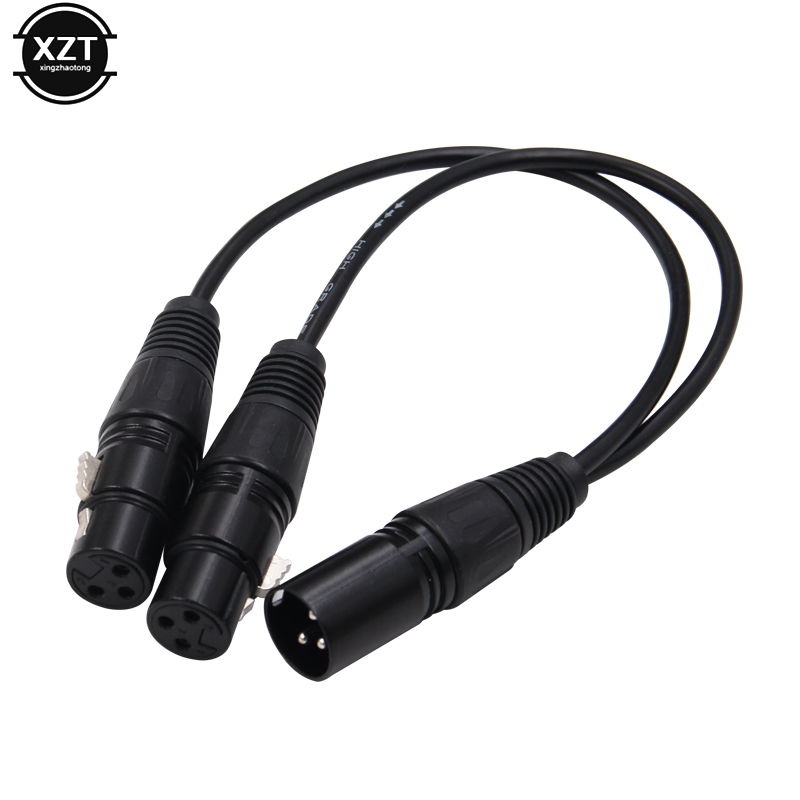 New 3-Pin XLR Male Plug to Dua - Audio Music Splitter 评论和价格
