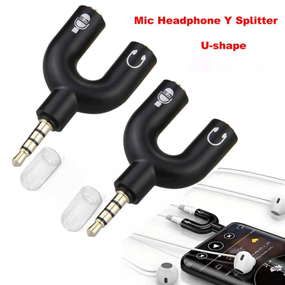 3.5mm Headphone Mic Splitter A - Audio Music Splitter 评论和价格