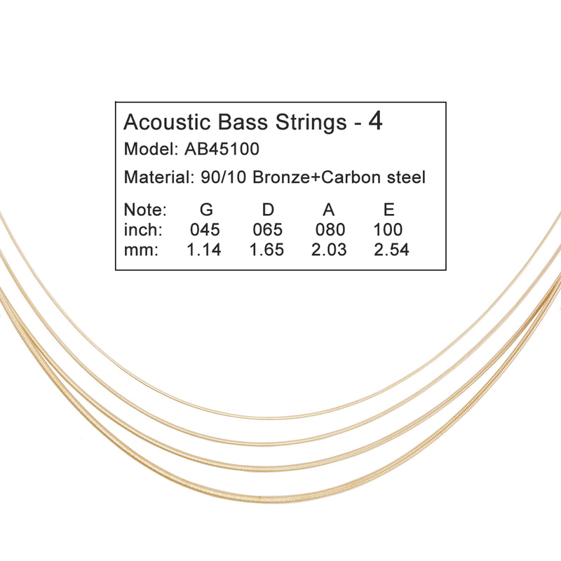 4 Strings Acoustic Bass  ANTI- - Bass Guitar Strings 评论和价格