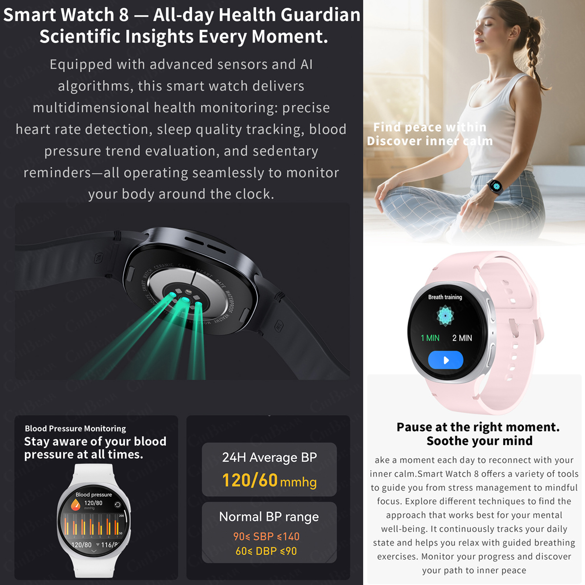2026 New Watches 8 Mini GPS Tr - Audio Music Light 评论和价格