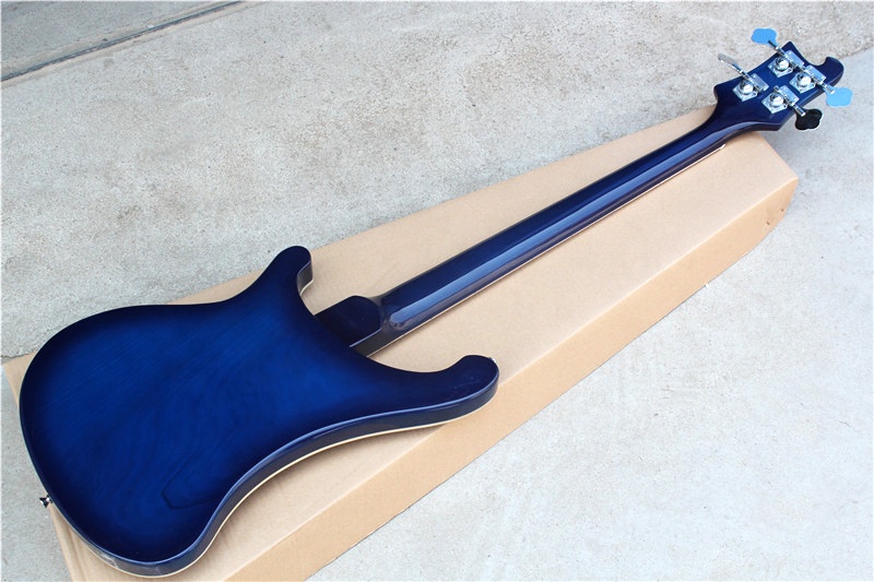 Blue Electric Bass Guitar with - Bass Guitar Strings 评论和价格