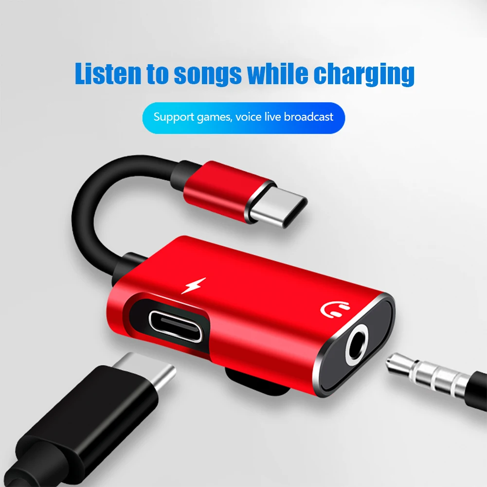 2-in-1 USB-C to 3.5mm Jack Ada - Audio Music Splitter 评论和价格