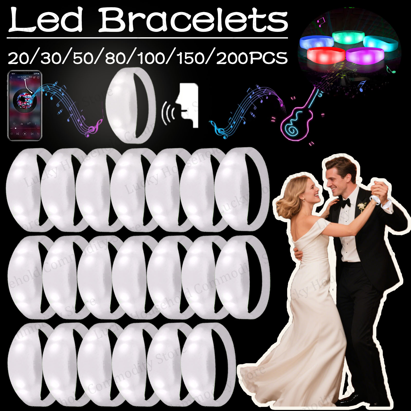 20-100PCS Music&Sound Activate - Audio Music Light 评论和价格