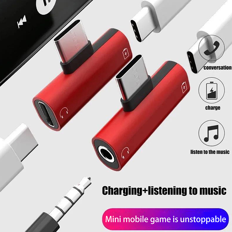 USB Type-C To 3.5 Mm Headphone - Audio Music Splitter 评论和价格
