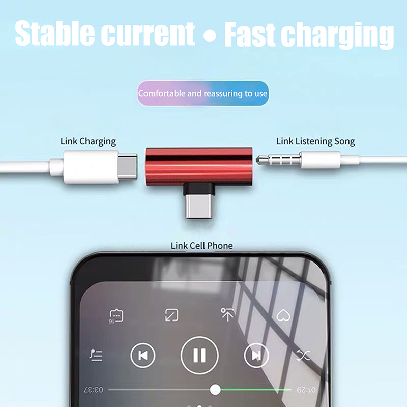 USB Type-C To 3.5 Mm Headphone - Audio Music Splitter 评论和价格