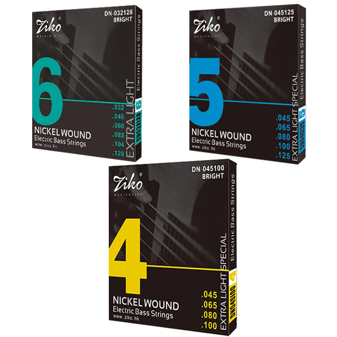 ZIKO Electric Bass Strings 4/5 - Bass Guitar Strings 评论和价格